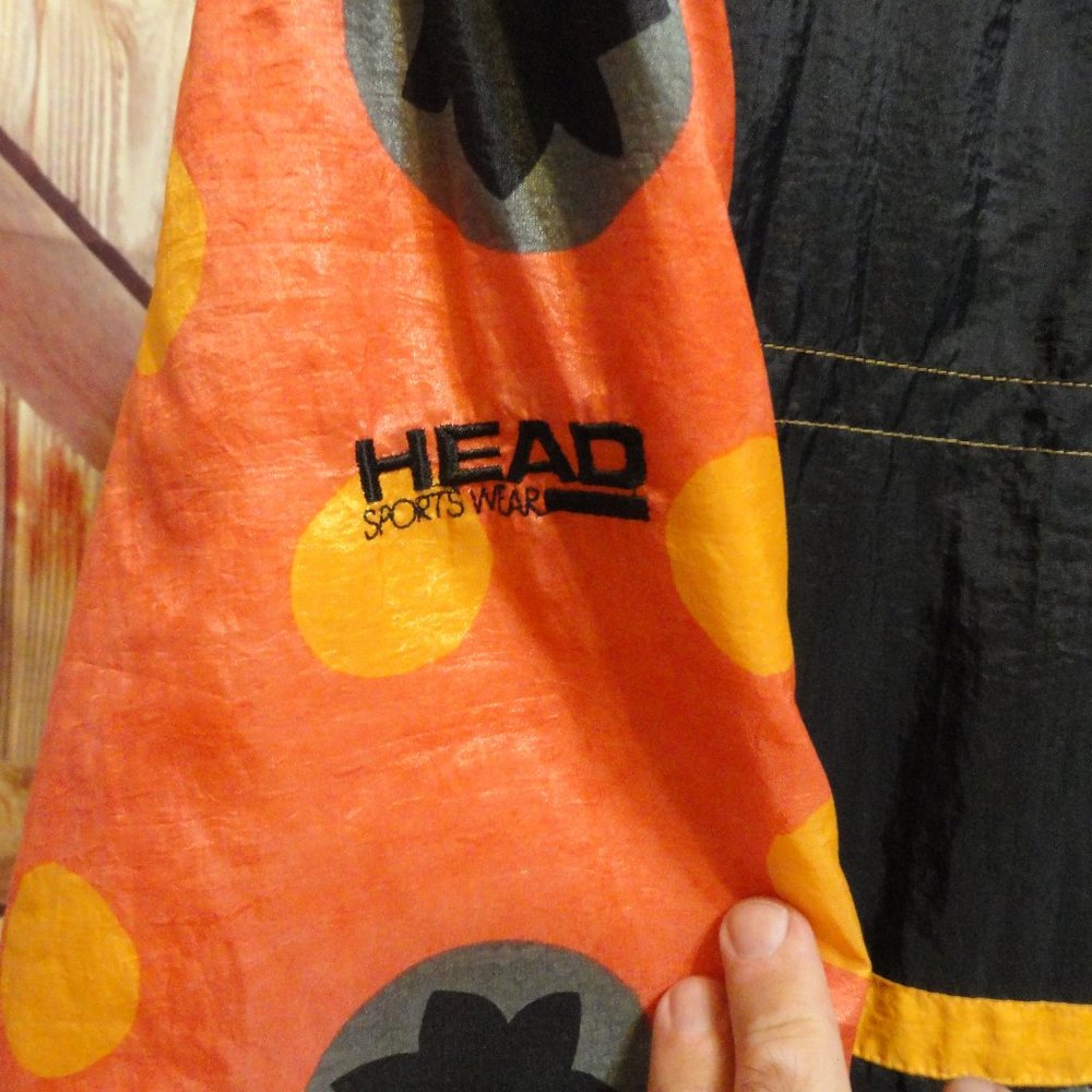HEAD Sports Wear Colorful 1/4 Zip Pullover Windbreaker~90 style~ - Picture 8 of 10